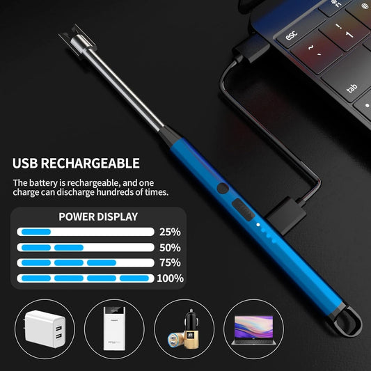 USB Rechargeable Electric Arc Lighter – Flexible Neck Windproof Plasma Lighter