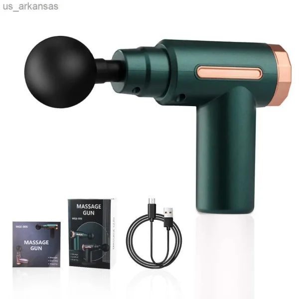 "MGE-006-1 Mini Fascia Massage Gun – Handheld Deep Tissue Muscle Massager (Random Color)"