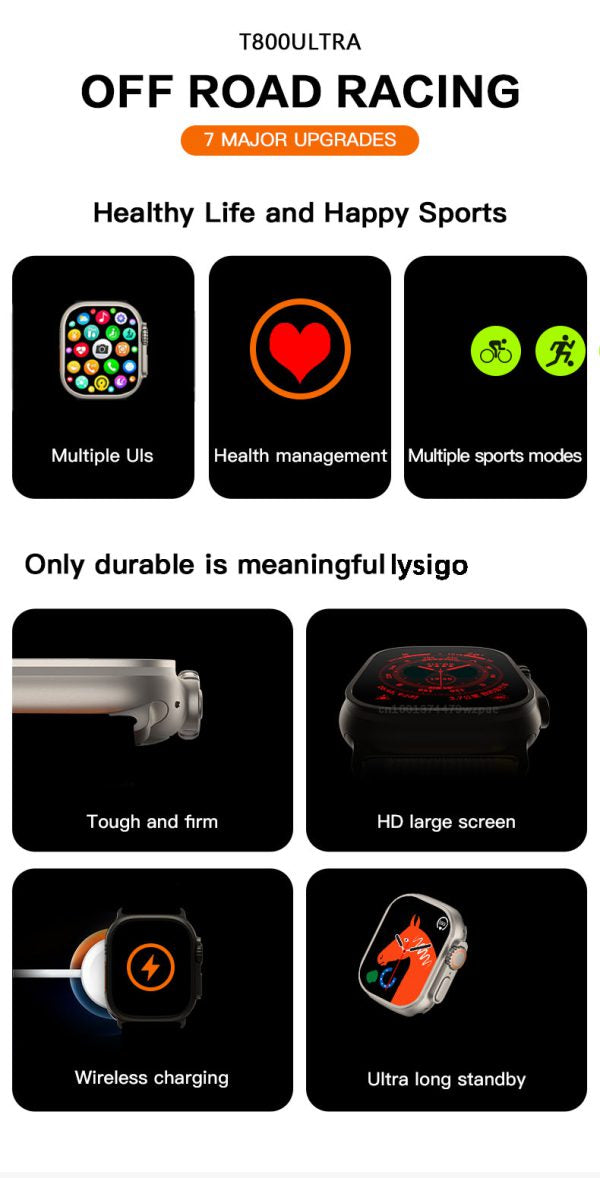 "T800 Ultra 1.99" Smart Watch (Random Color)"