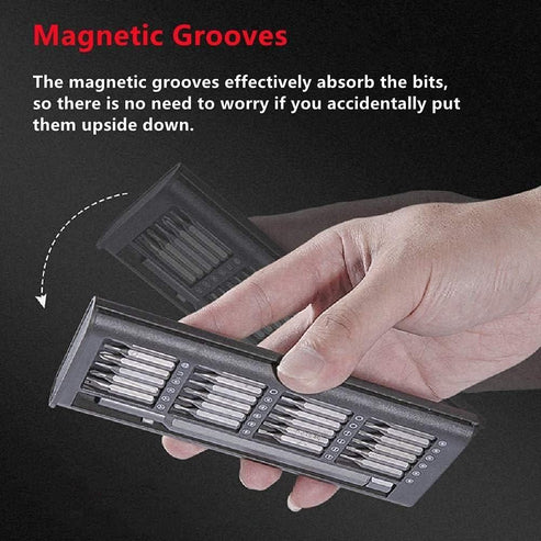 "24-in-1 Magnetic Screwdriver Kit – Tiny Tools with Long Handle for Repairing"