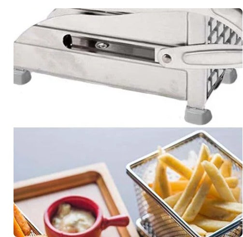 "Stainless Steel Double Blade French Fries Cutter"