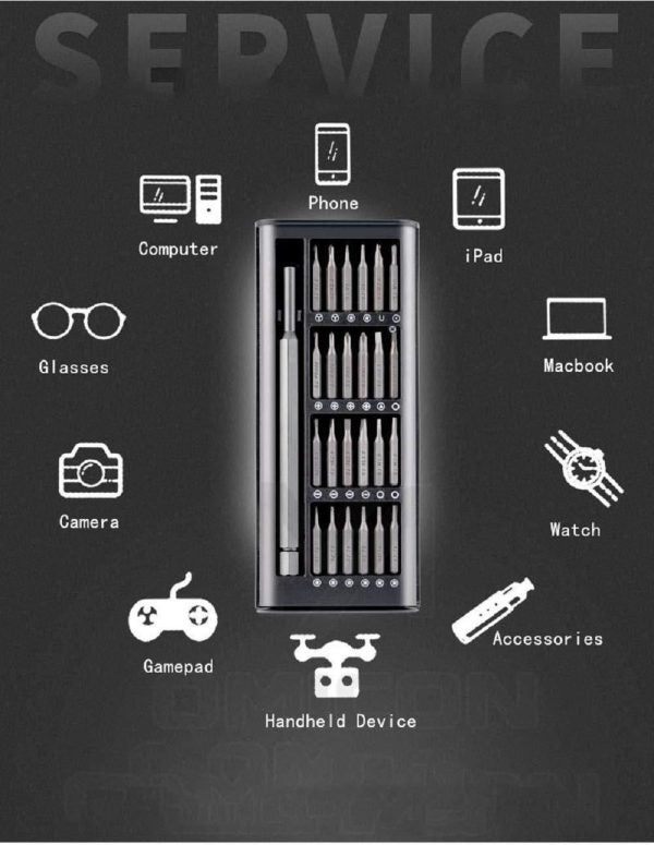 "24-in-1 Magnetic Screwdriver Kit – Tiny Tools with Long Handle for Repairing"