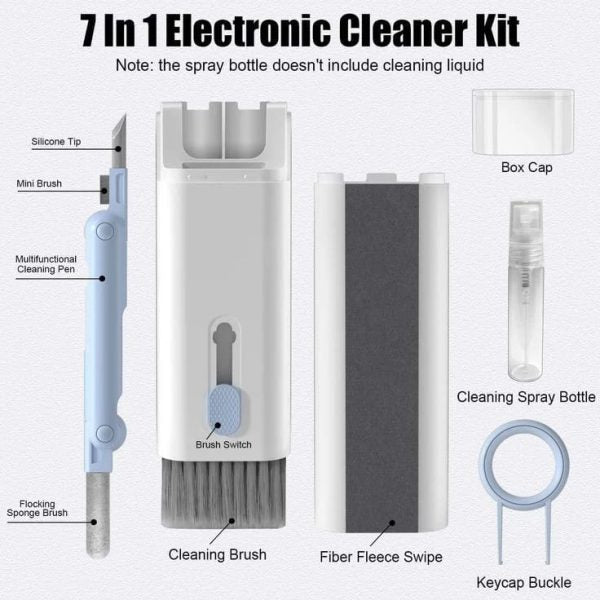 "7-in-1 Scalable Keyboard & Earphone Cleaning Kit – Multifunctional Cleaner (Random Color)"