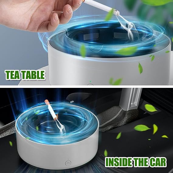 "2-in-1 Air Purifier & Smokeless Car Ashtray (Random Colors)"