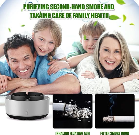 "2-in-1 Air Purifier & Smokeless Car Ashtray (Random Colors)"