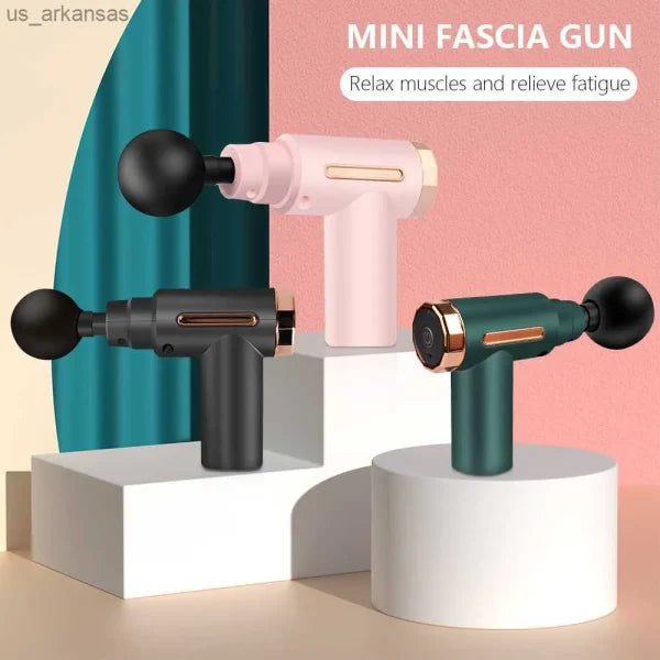 "MGE-006-1 Mini Fascia Massage Gun – Handheld Deep Tissue Muscle Massager (Random Color)"