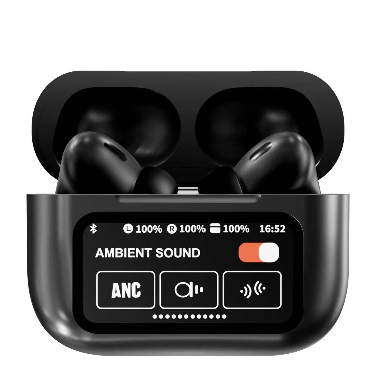 "A9 Pro Touch Screen ANC Wireless Earbuds (Random Color)"