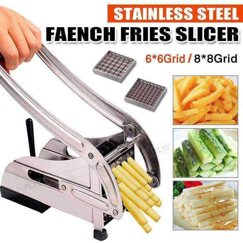 "Stainless Steel Double Blade French Fries Cutter"