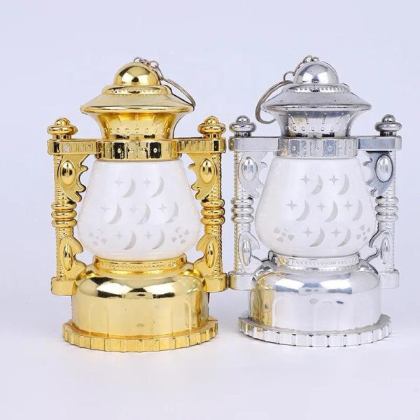 "LED Ramadan Lantern Keychains – 2pcs Set, Eid Decorations & Islamic Gifts"