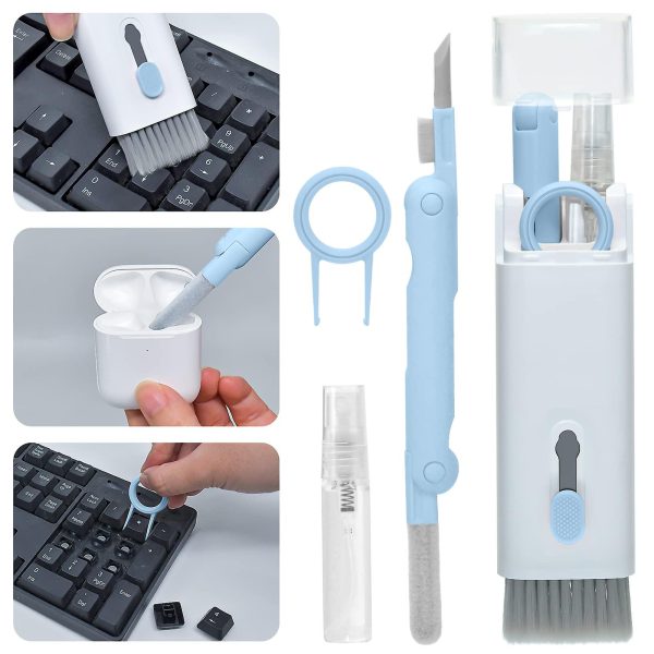 "7-in-1 Scalable Keyboard & Earphone Cleaning Kit – Multifunctional Cleaner (Random Color)"