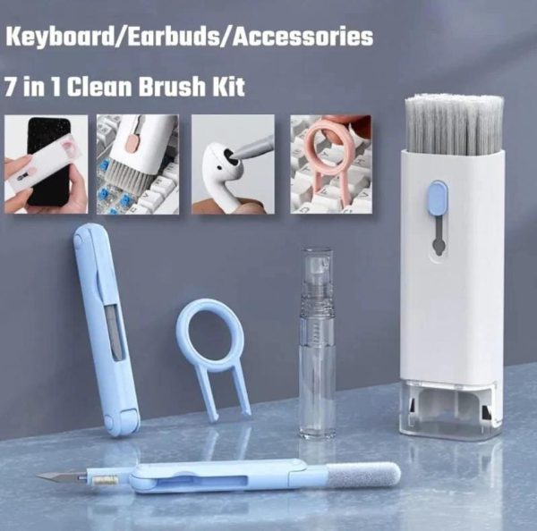 "7-in-1 Scalable Keyboard & Earphone Cleaning Kit – Multifunctional Cleaner (Random Color)"