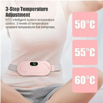 "Digital Period Pad – Heating & Vibrating for Cramps Relief, 3 Heat Levels & 4 Modes"