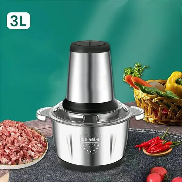 "Electric Meat Chopper Machine – 3L Capacity, 400W Motor"