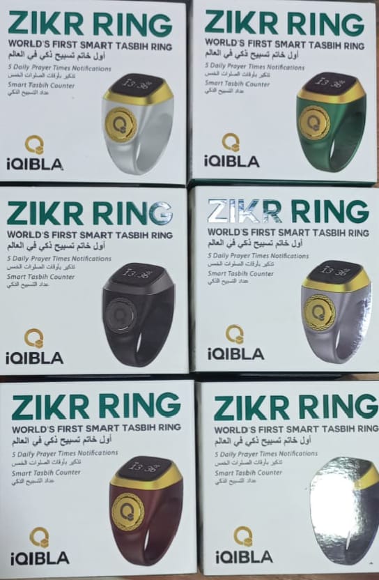 "World's First Smart Digital Zikr Ring with OLED Screen & Tally Counter for Muslims"