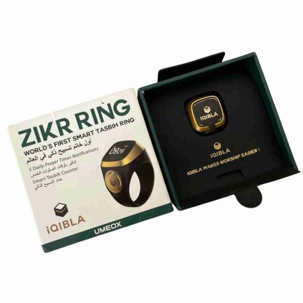 "World's First Smart Digital Zikr Ring with OLED Screen & Tally Counter for Muslims"