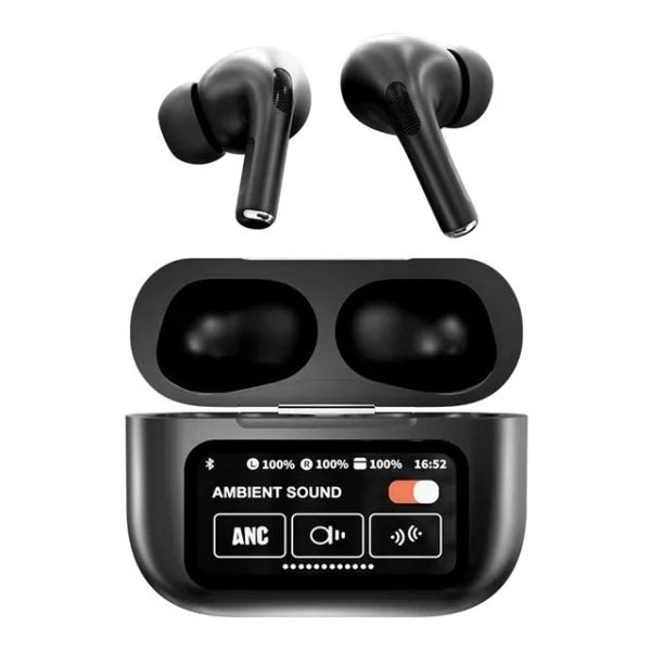 "A9 Pro Touch Screen ANC Wireless Earbuds (Random Color)"