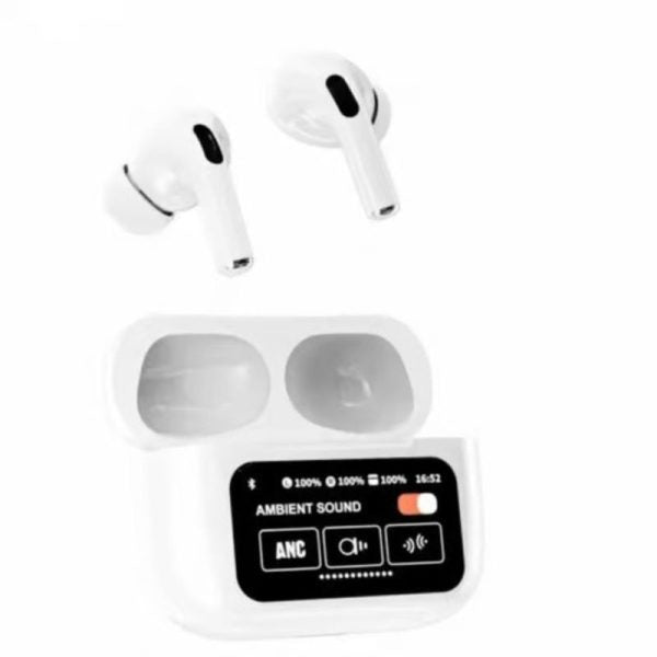 "A9 Pro Touch Screen ANC Wireless Earbuds (Random Color)"