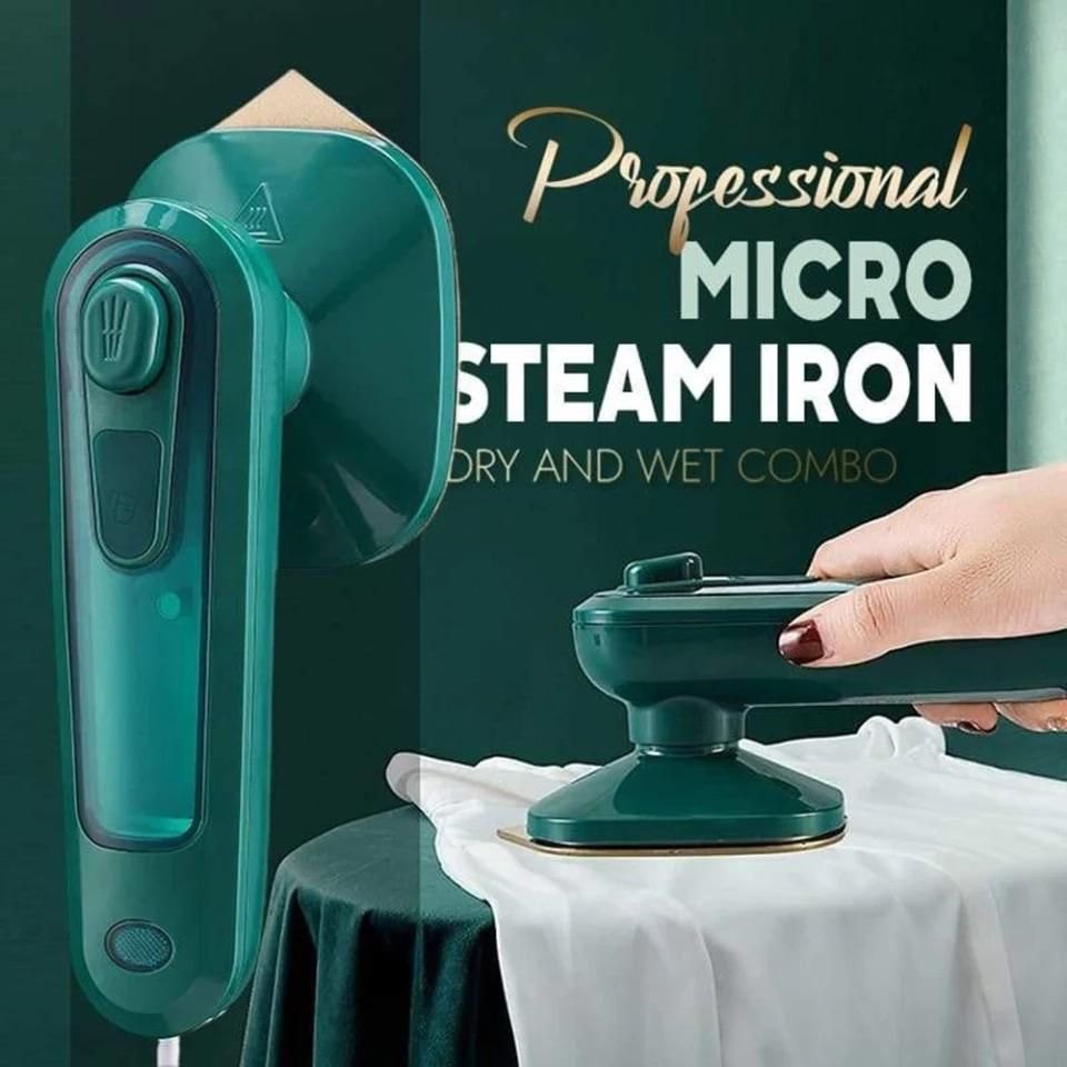 "Portable Mini Steam Iron – Handheld Electric Travel Iron"