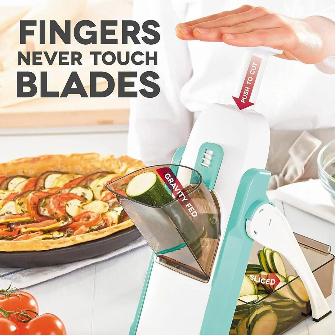 Adjustable Mandoline Vegetable Slicer for Home Kitchen Use – ABS Plastic, 40mm Multi-Function Food Cutter