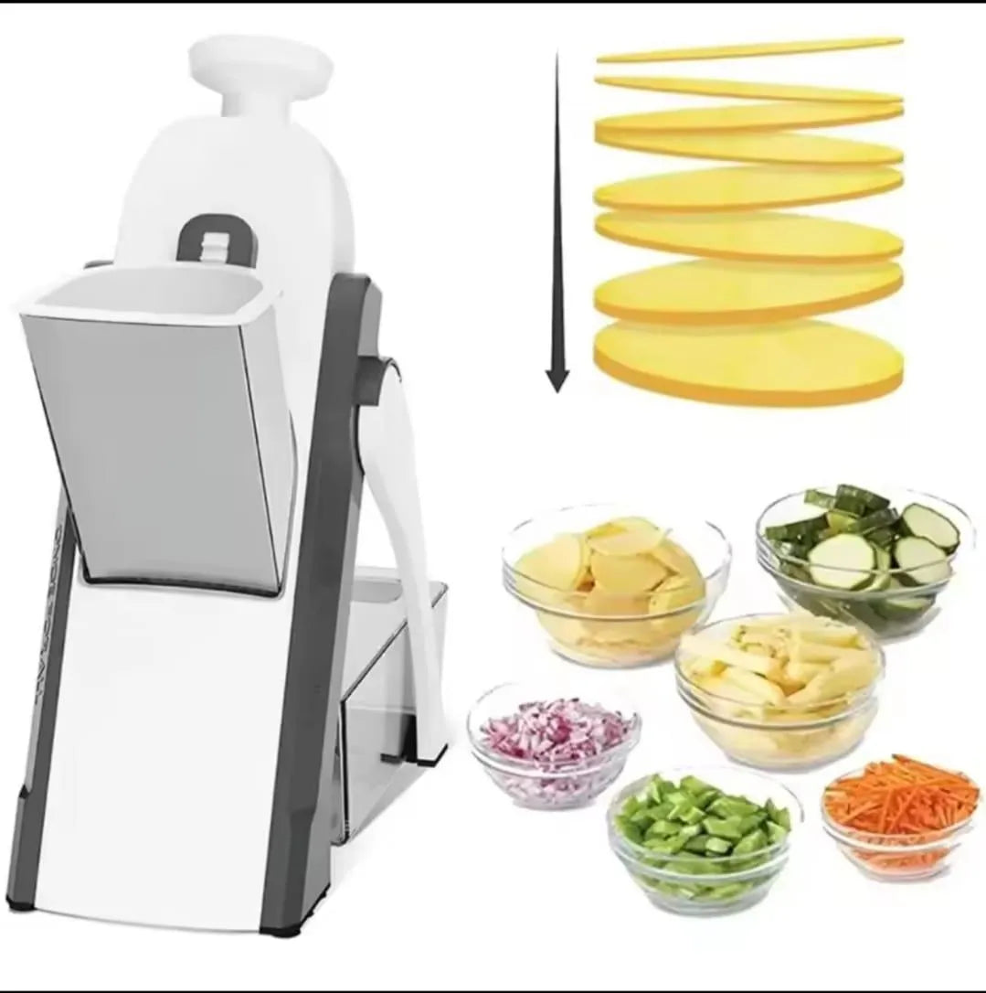 Adjustable Mandoline Vegetable Slicer for Home Kitchen Use – ABS Plastic, 40mm Multi-Function Food Cutter
