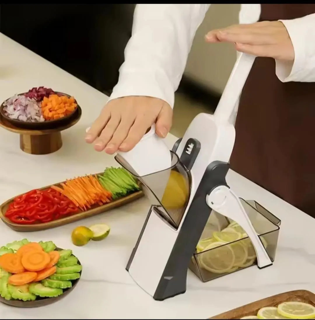 Adjustable Mandoline Vegetable Slicer for Home Kitchen Use – ABS Plastic, 40mm Multi-Function Food Cutter