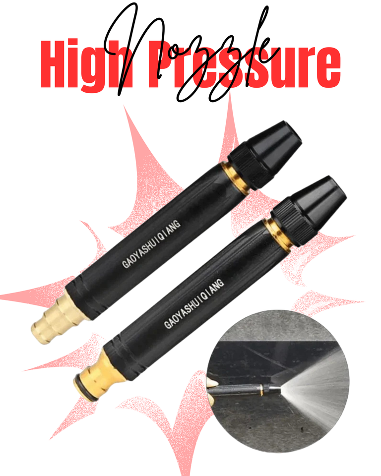 High Pressure Water Spray Nozzle – Adjustable Jet, Fan & Mist Spray | Universal Garden & Car Wash Nozzle